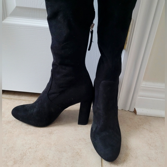 Steve Madden Emotions Block Heel OTK Boots - Picture 4 of 8